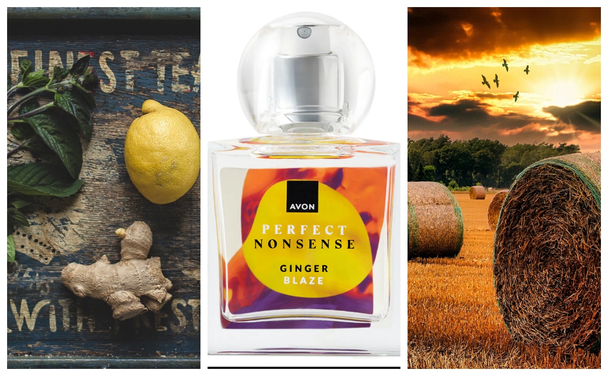 Avon Perfect Nonsense Ginger Blaze collage