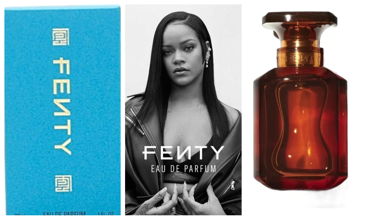 Fenty collage made from brand images